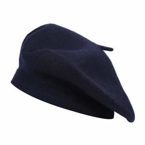 Wool Beret Hat Classic Solid Color French Beret For Women (navy Blue)🐧